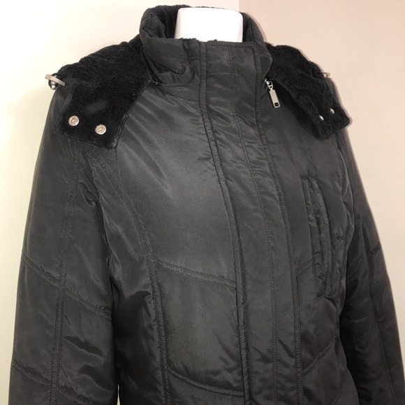 Jones New York Black Parka All-Time Winter Jacket - Picture 15 of 16